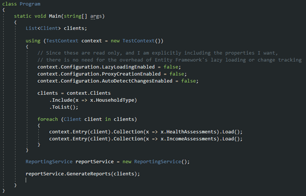 Code snippet