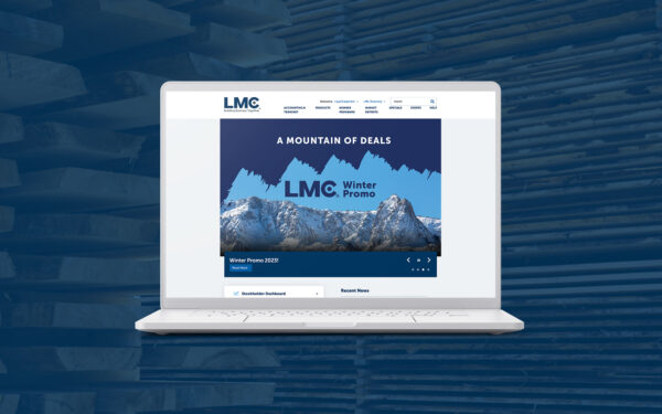 LMC website shown on laptop