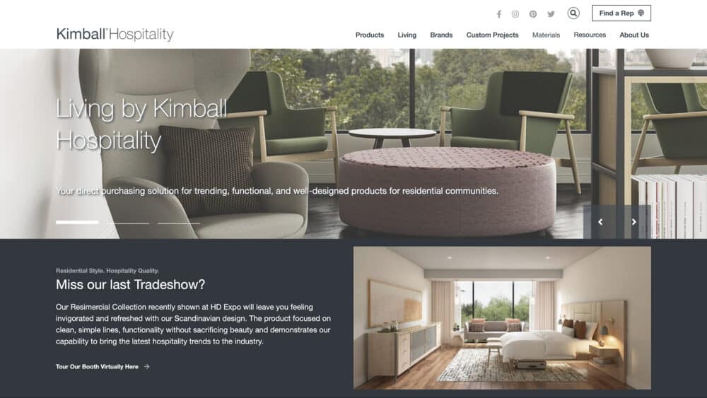 Kimball Hospitality home page