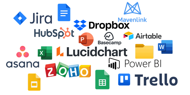 Logos of applications that can be used to take notes