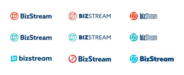BizStream logo variations