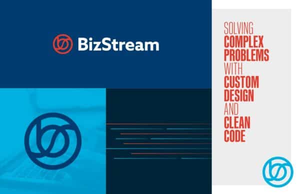 early version of BizStream's rebranding