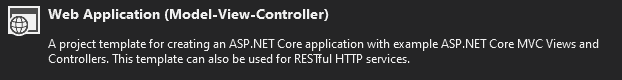 Example of Web Application (Model-View-Controller) template