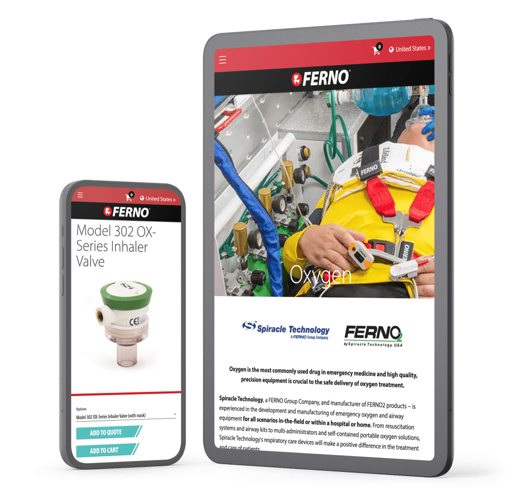 Ferno phone and tablet device mock-up
