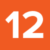 white text "12" on orange background