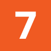 white text "7" on orange background