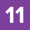 white text "11" on purple background
