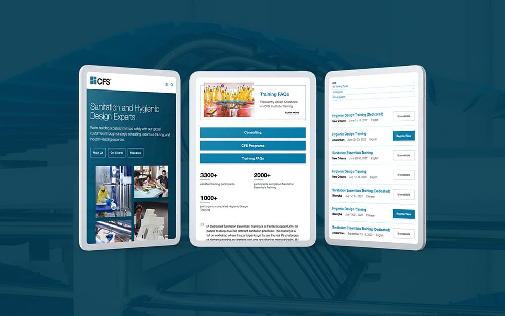 Commercial Food Sanitation, Kontent.ai Implementation BizStream