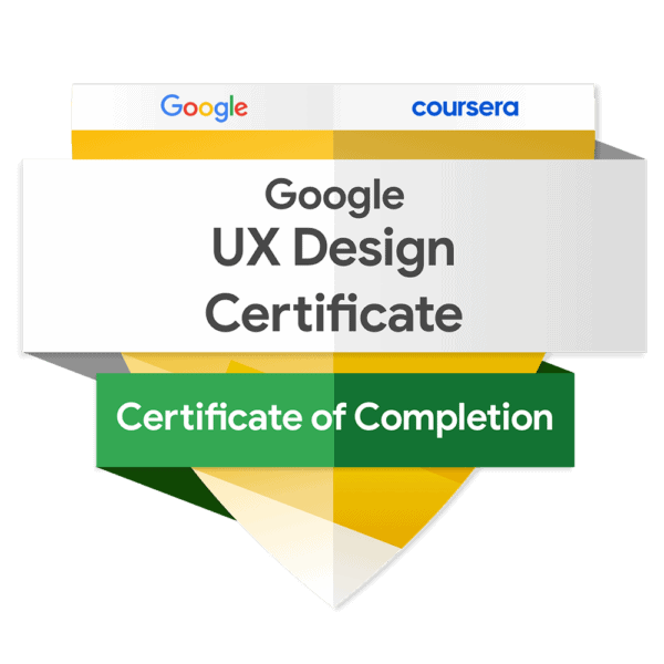 Google UX design certificate badge