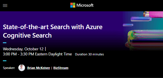 Screen capture of Brian McKeiver's talk at Microsoft Ignite 2022