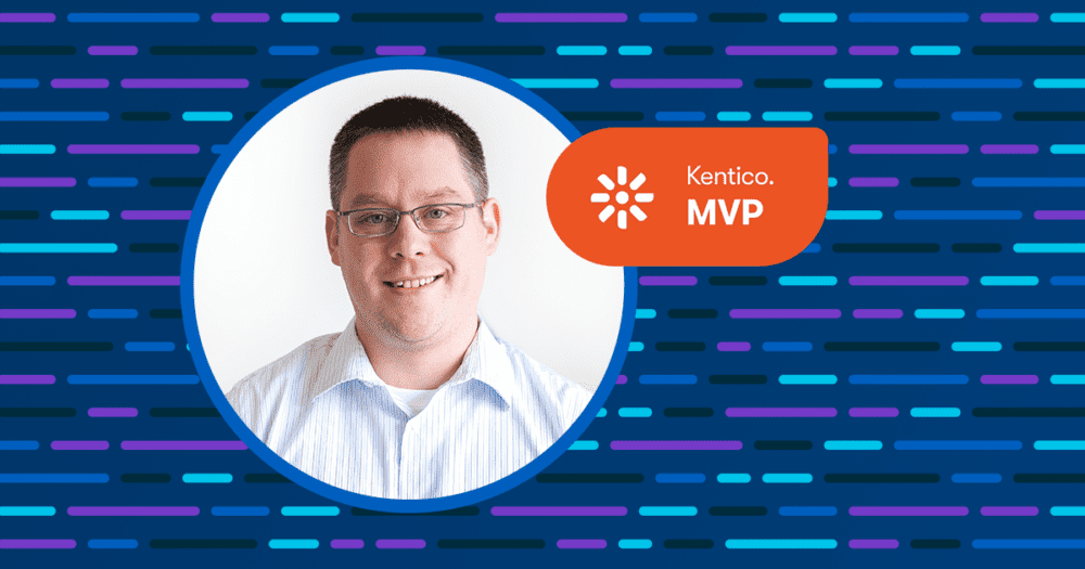 Image of Brian McKeiver and Kentico MVP badge