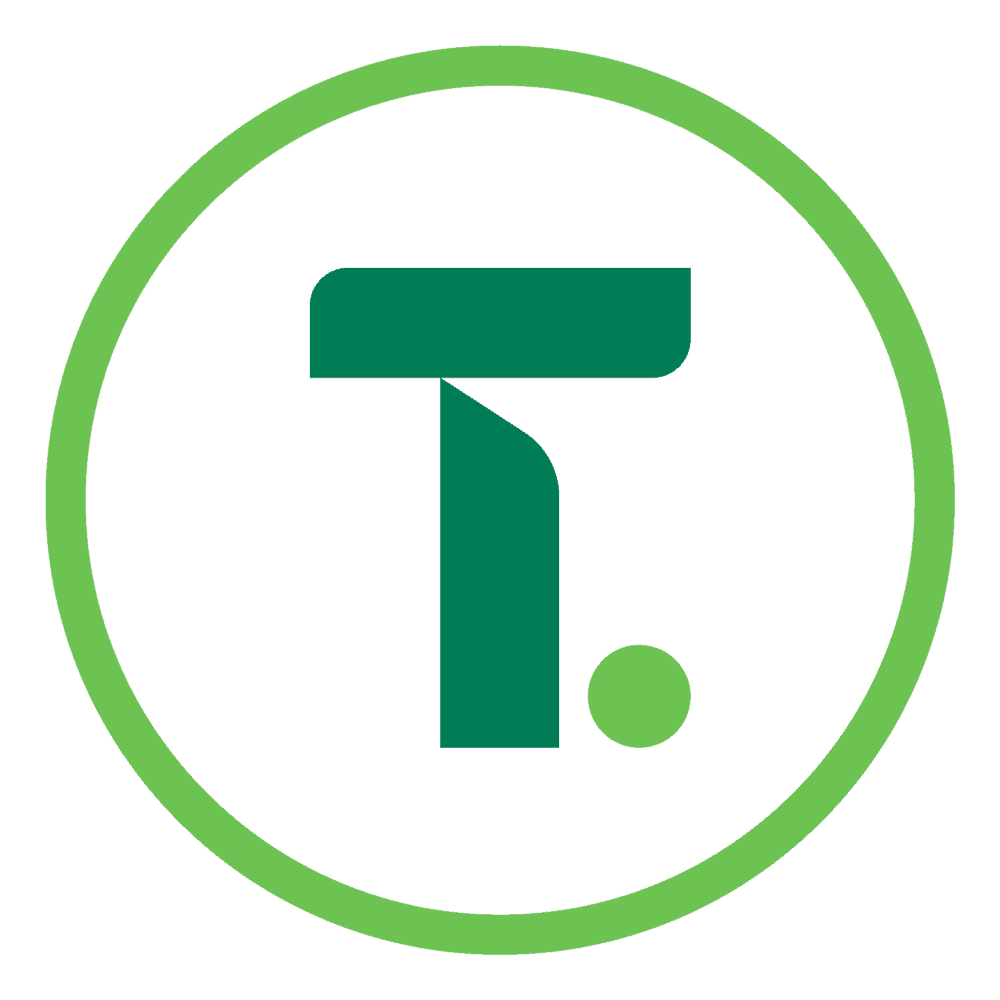 T circle logo