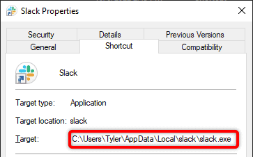 Slack Properties