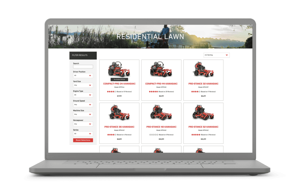 Gravely website shown on laptop