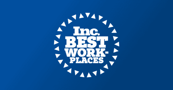Inc. Best Workplaces logo on blue background