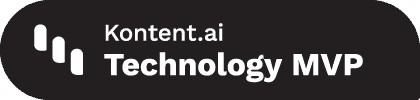 Kontent.ai Technology MVP badge