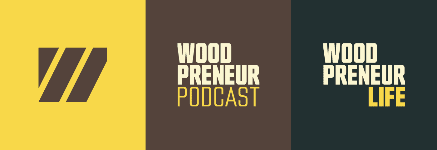 Woodpreneur logo set