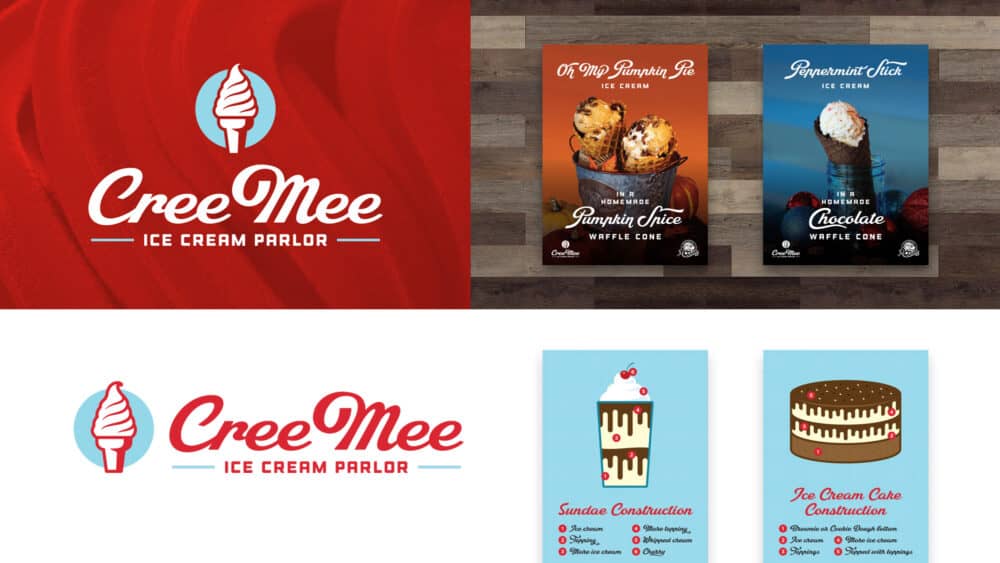 CreeMee Branding collage