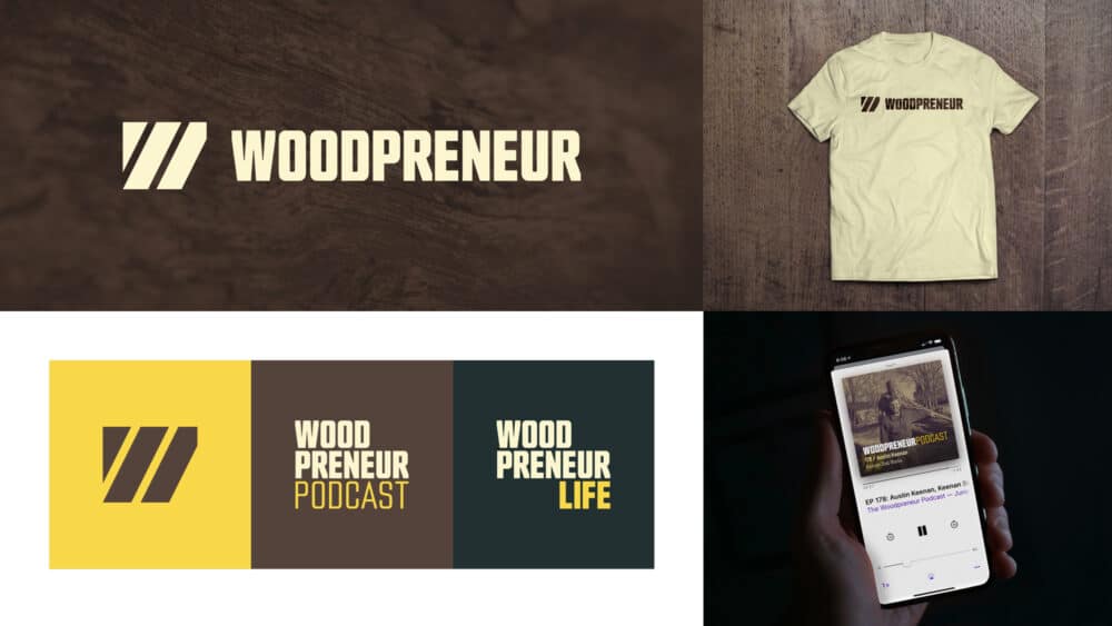 Woodpreneur Branding collage