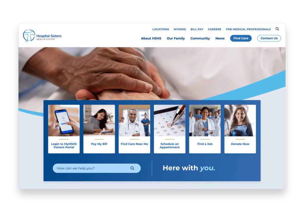 Hospital Sisters Health System website