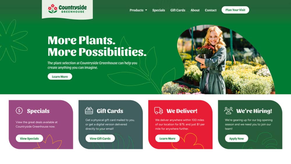 Countryside Greenhouse home page