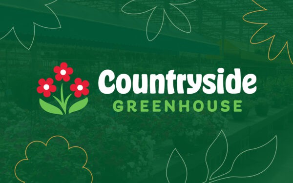 Countryside Greenhouse logo on branded background