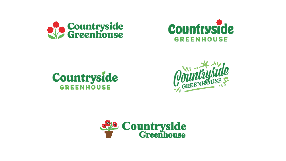 Countryside Greenhouse Logo Explorations