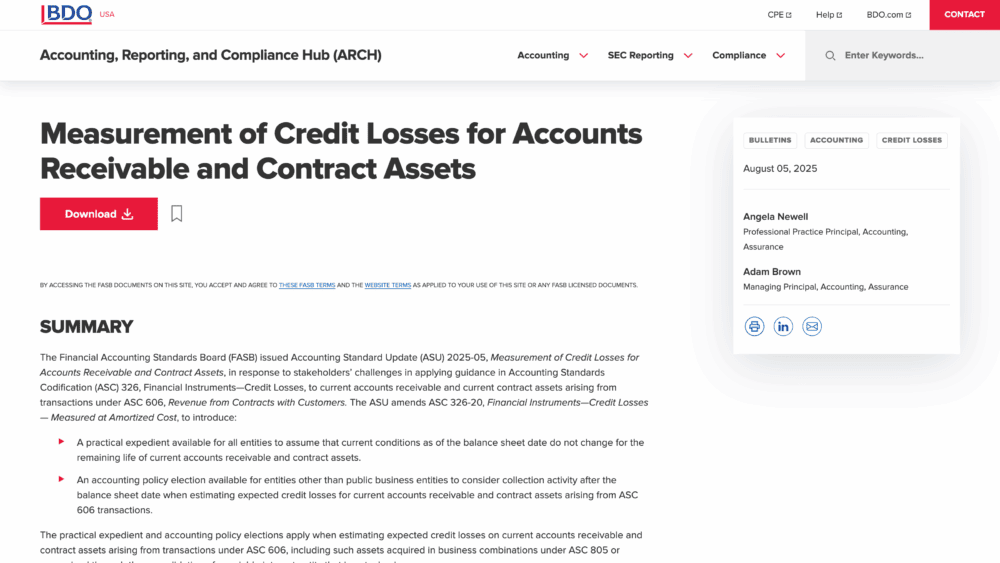 BDO Arch publication detail page