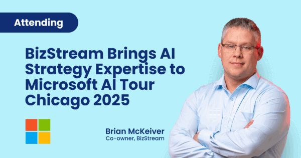 AI strategy conference speaker at BizStream Microsoft AI tour Chicago 2025.