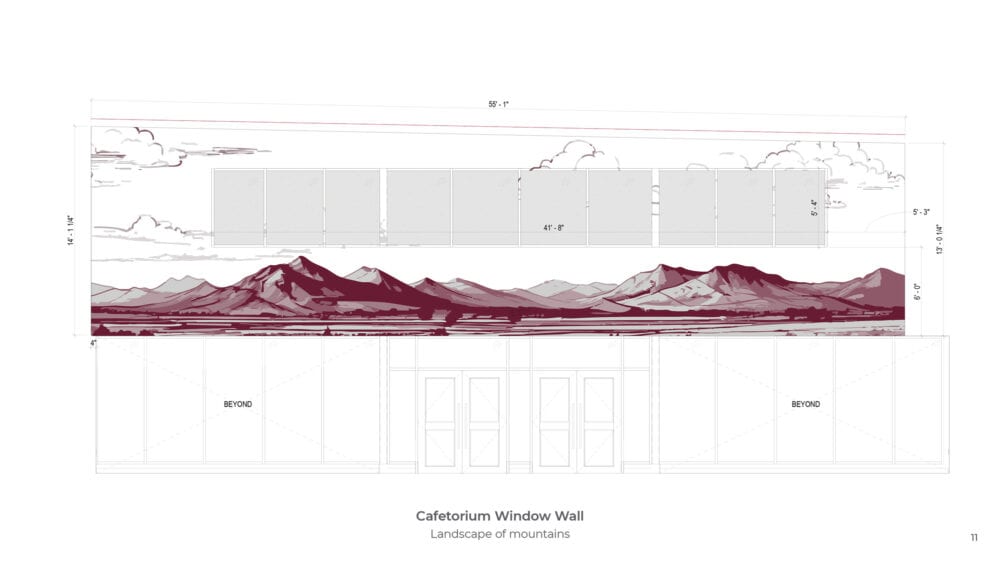 Ridgeline Middle School Cafetorium Window Wall Design