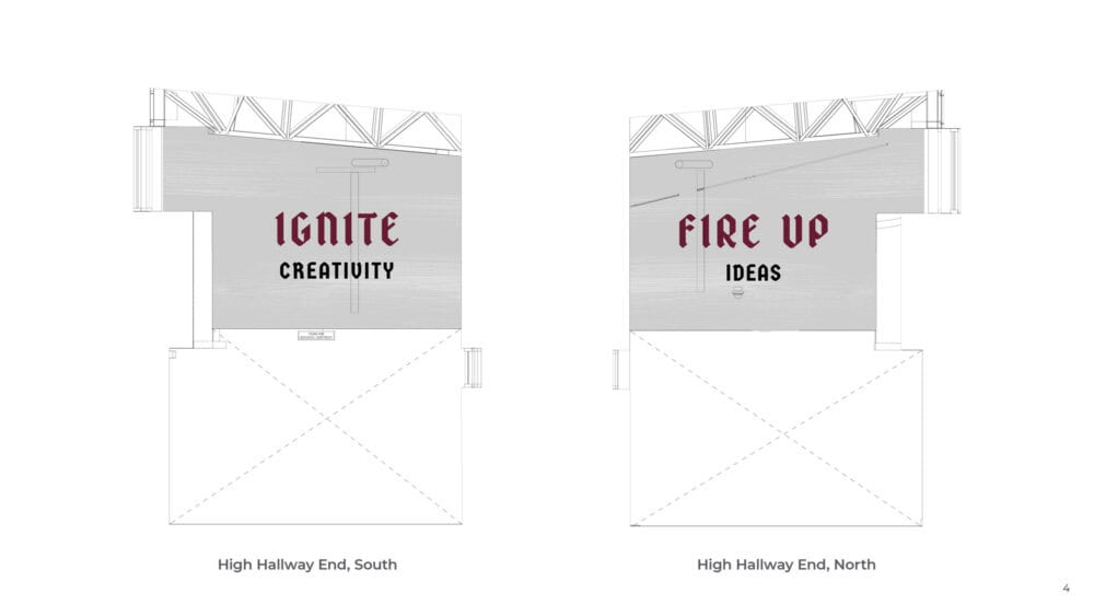 Ridgeline Middle School Library Hallway Designs