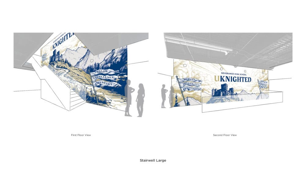 Severance High School Main Stairway Design