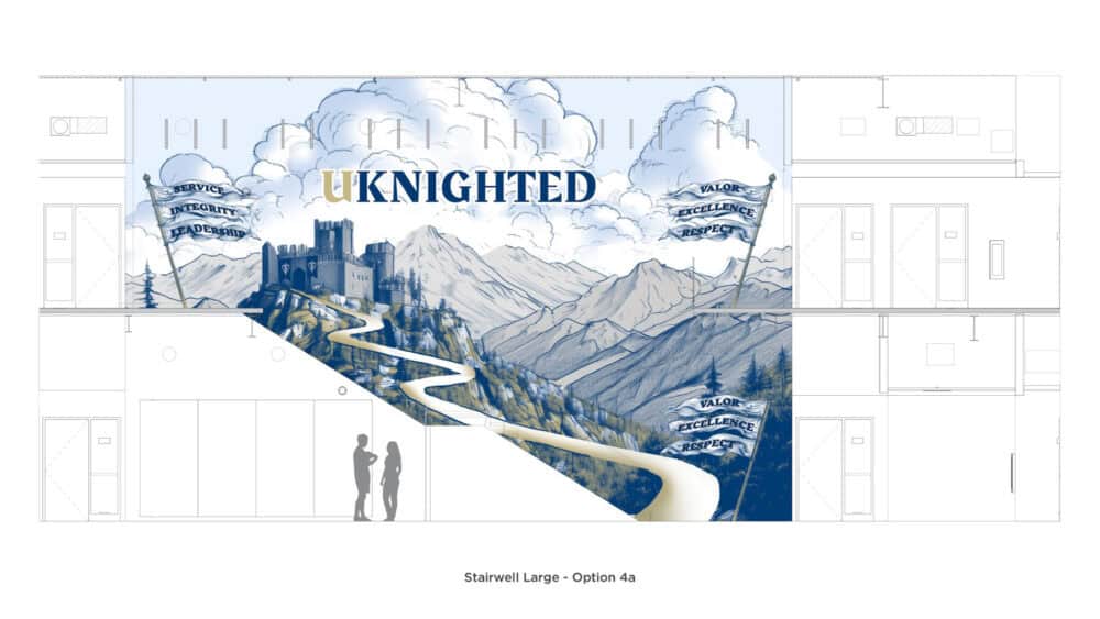 Severance High School Main Stairway Design 2