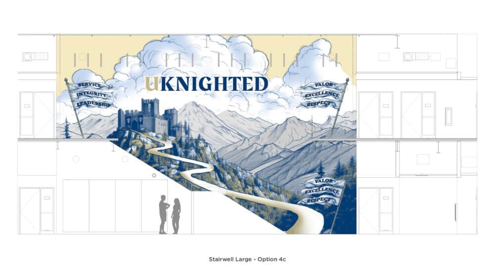 Severance High School Main Stairway Design 3