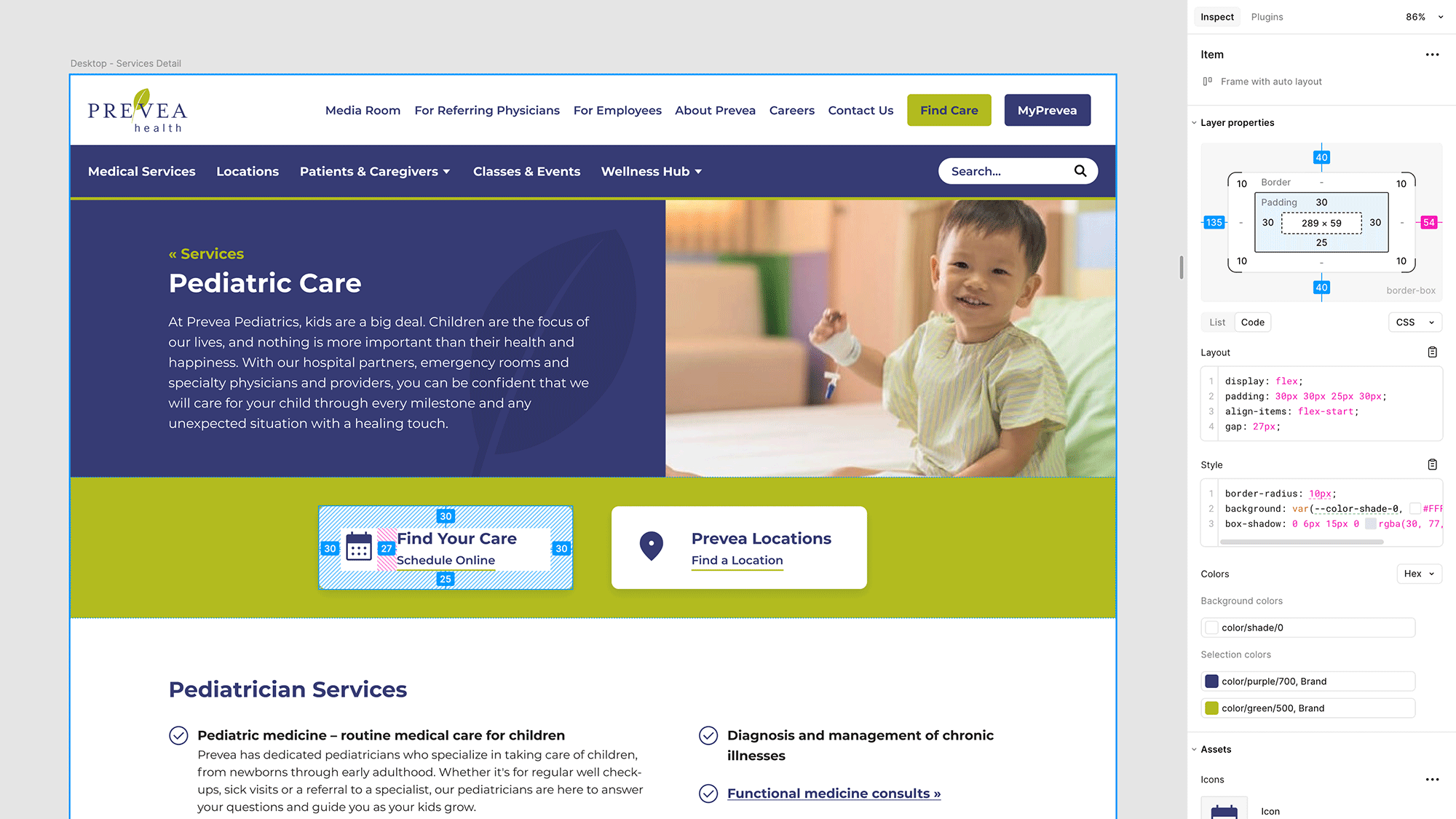 Sample development from Prevea.