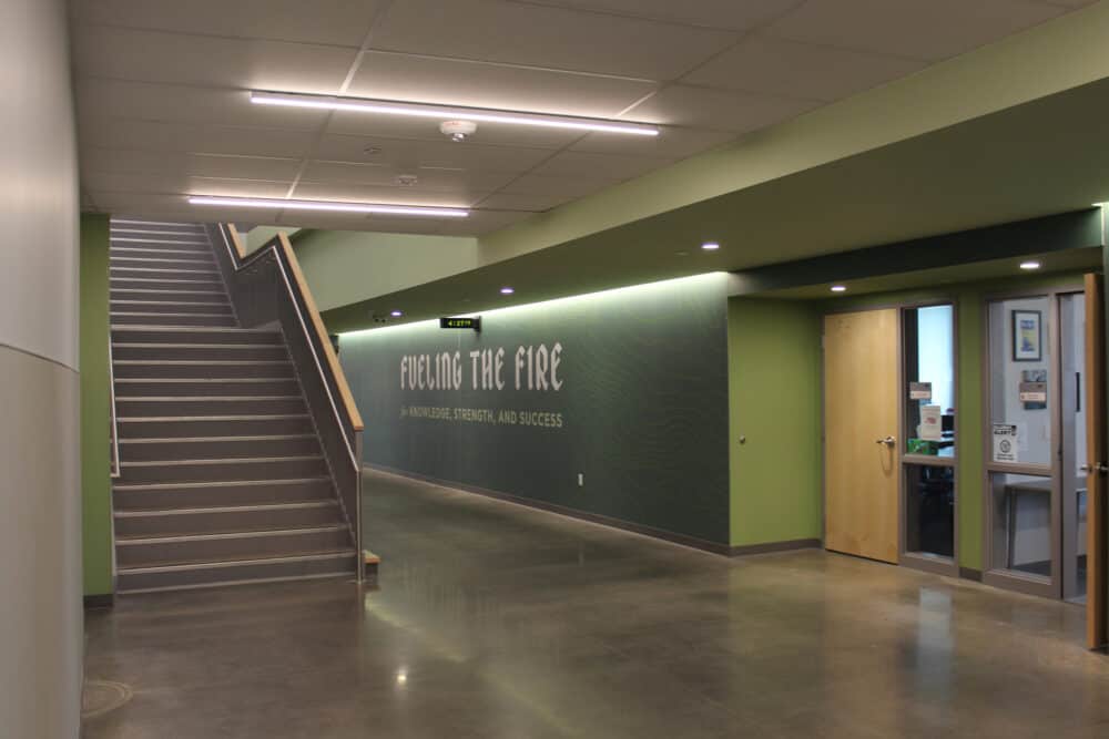 Ridgeline Middle School Installation, Classroom Corridor First Floor