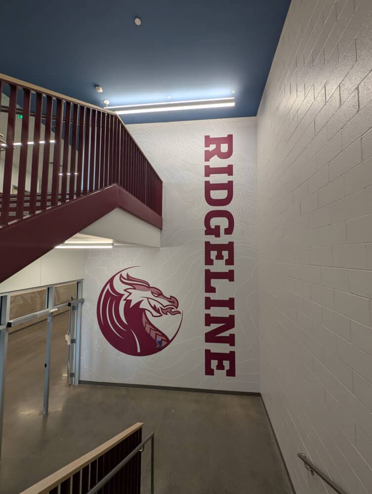 Ridgeline Middle School Installation, Vertical Stairway