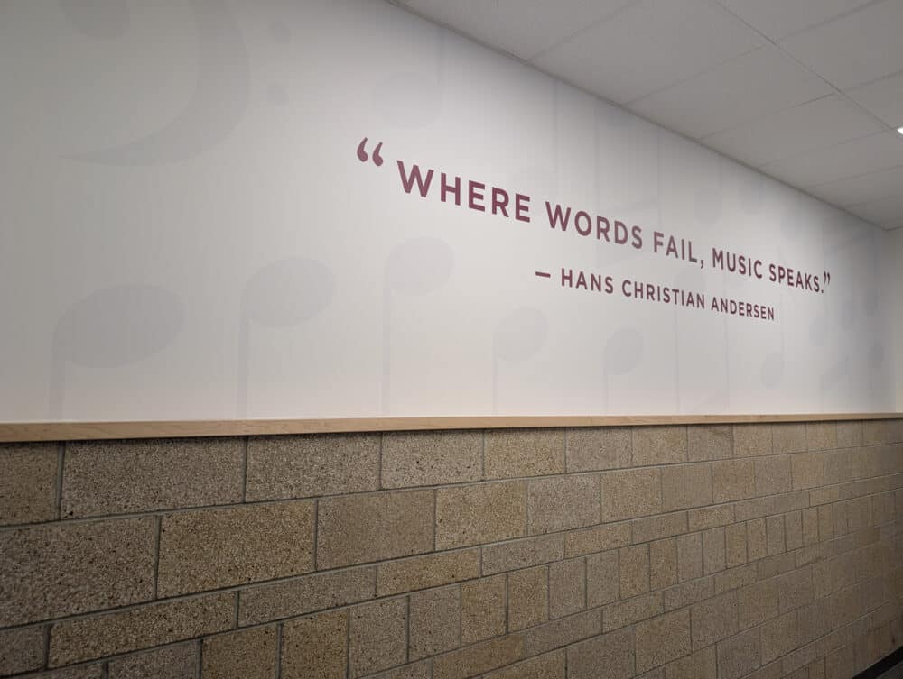 Ridgeline Middle School Installation, Music Hallway