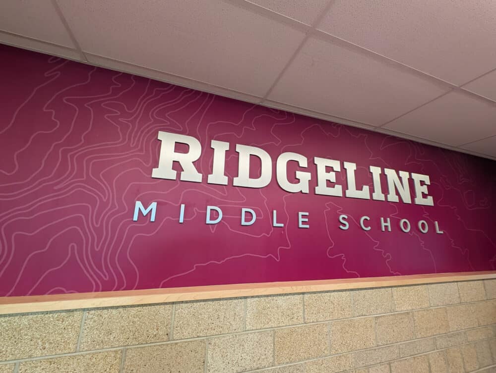Ridgeline Middle School Installation, Cafetorium Entrance