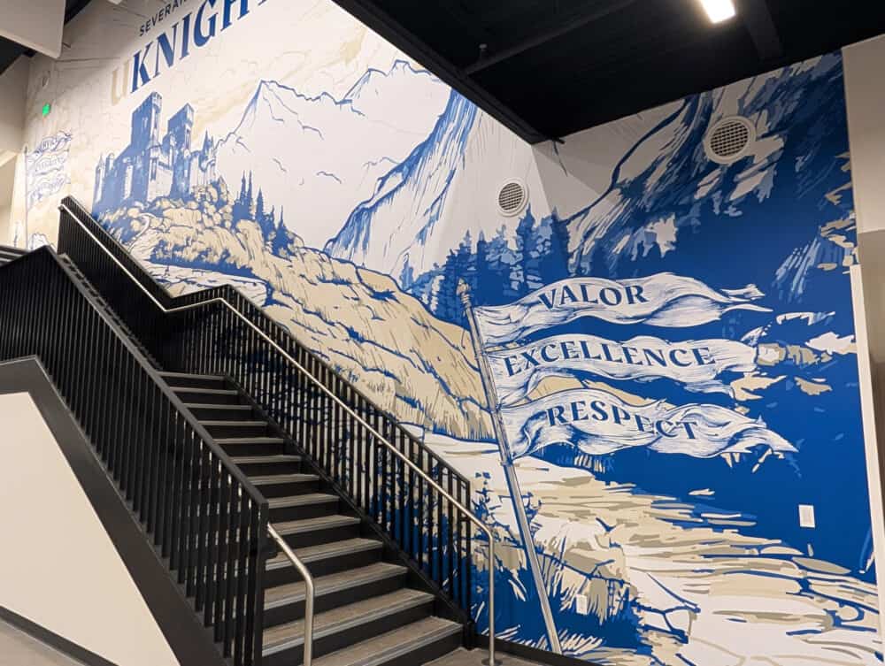 Severance High School Installation, Main Stairwell First Floor