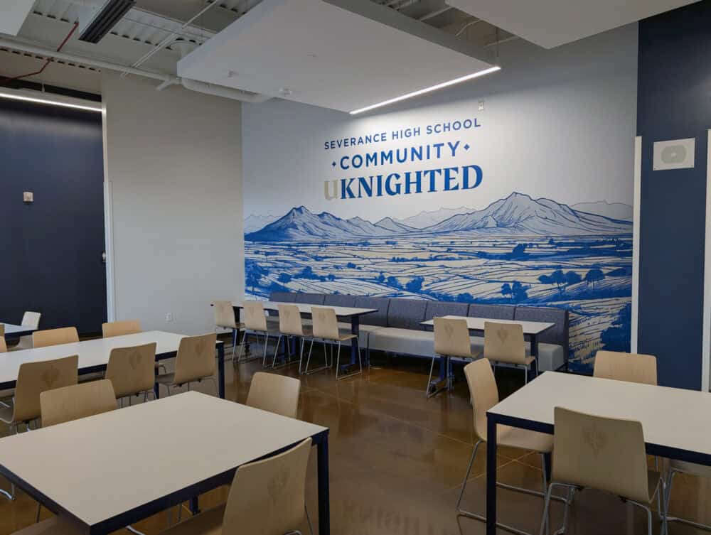 Severance High School Installation, Cafeteria Wall