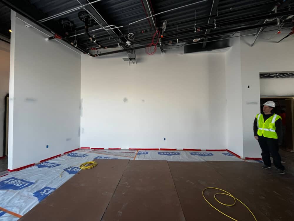 Severance High School Onsite Tour, Cafeteria Wall