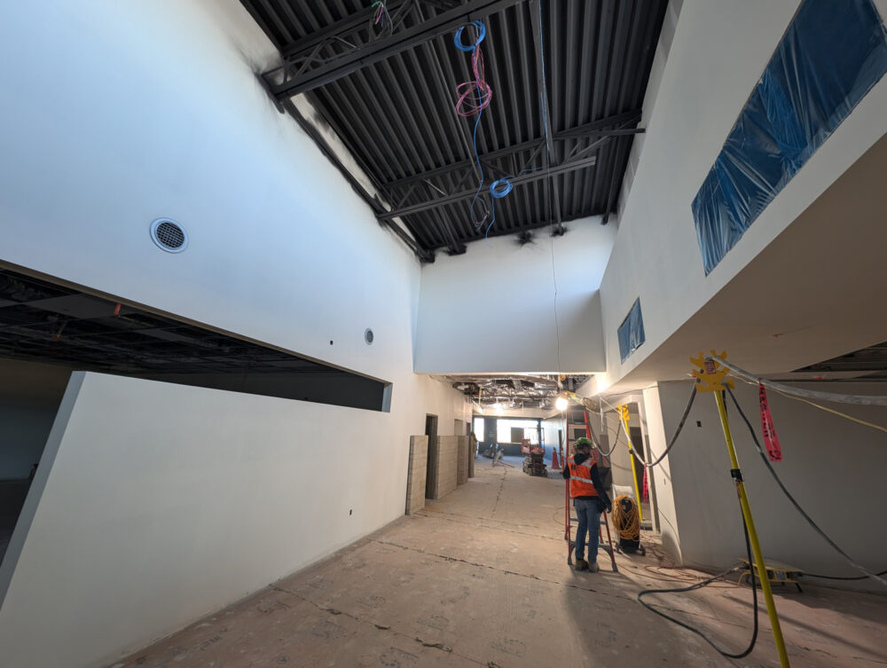 Ridgeline Middle School Onsite Tour, Library Hallway