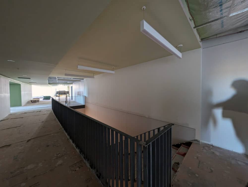 Ridgeline Middle School Onsite Tour, Classroom Corridor Main Stairway