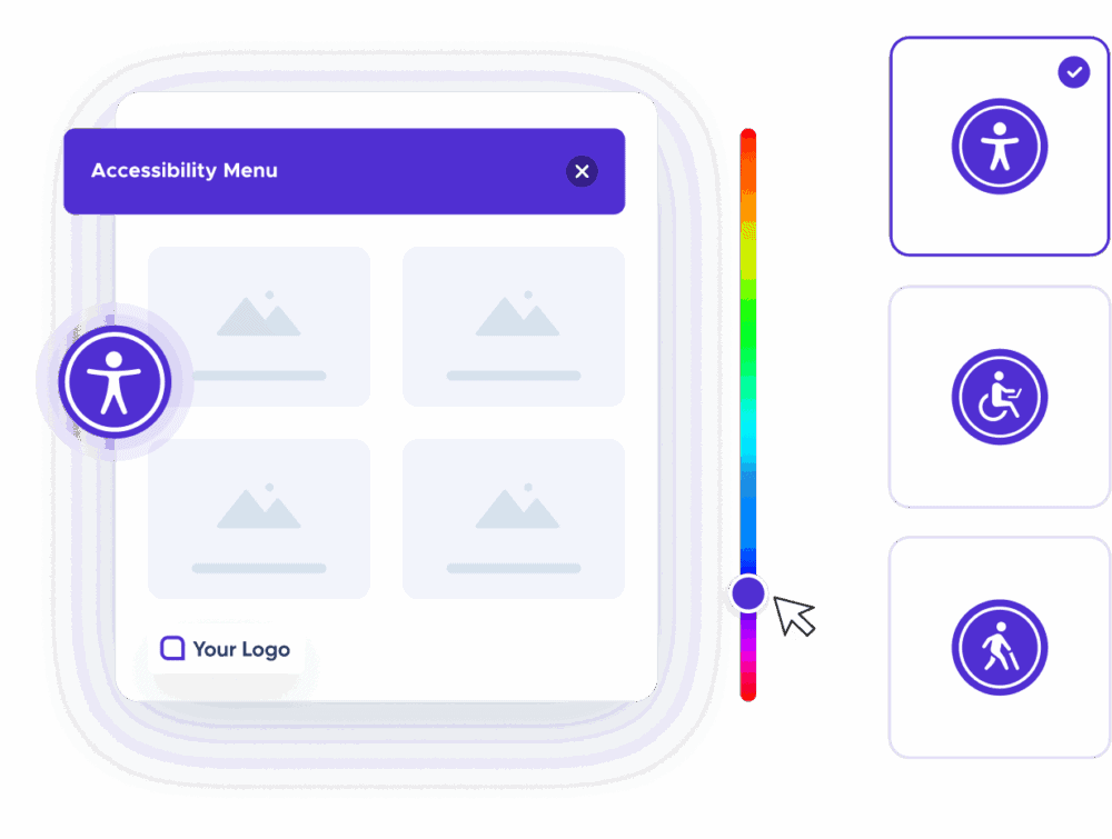 UserWay Customize panel options