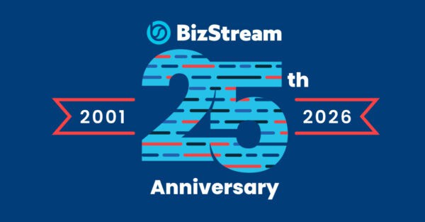 BizStream's 25th Anniversary logo